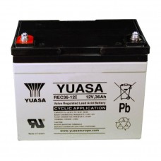 12v 36Ah Yuasa Deep Cycle Battery - REC36-12